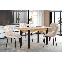 Extendable table (artisan oak + black) 120(160)x70 Extendable table (artisan oak + black) 120(160)x70