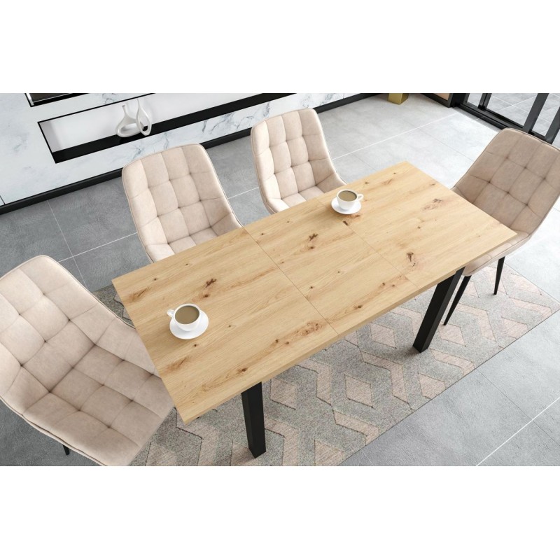 Extendable table (artisan oak + black) 120(160)x70 Extendable table (artisan oak + black) 120(160)x70