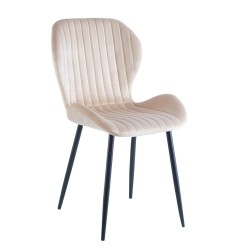 Velvet chair (beige)
