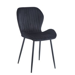 Krzesło velvet (czarne)