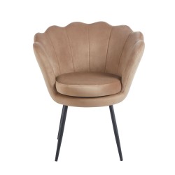 Fotel velvet (cappuccino) /nogi czarne/ Fotel velvet (cappuccino) /nogi czarne/
