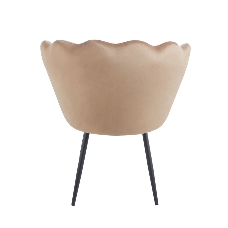 Fotel velvet (cappuccino) /nogi czarne/ Fotel velvet (cappuccino) /nogi czarne/
