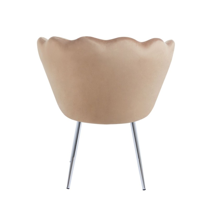 Fotel velvet (cappuccino) /nogi srebrne/ Fotel velvet (cappuccino) /nogi srebrne/