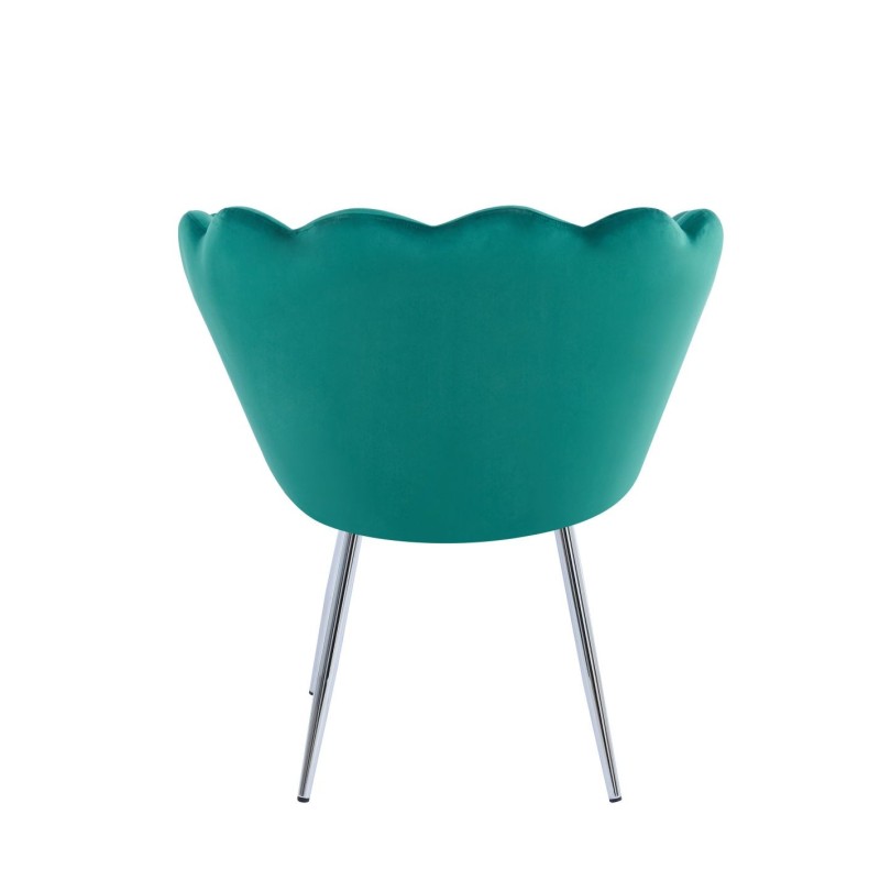 Fotel velvet (zielony) /nogi srebrne/ Fotel velvet (zielony) /nogi srebrne/