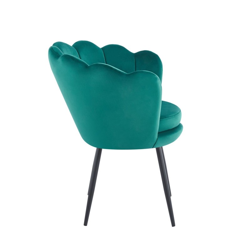 Fotel velvet (zielony) /nogi czarne/ Fotel velvet (zielony) /nogi czarne/