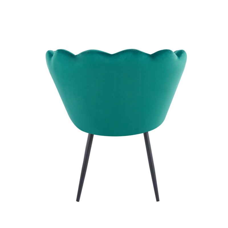 Fotel velvet (zielony) /nogi czarne/ Fotel velvet (zielony) /nogi czarne/