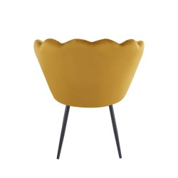 Fotel velvet (curry) /nogi czarne/ Fotel velvet (curry) /nogi czarne/