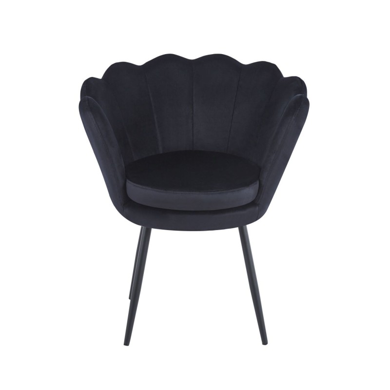 Samt-Sessel (schwarz) /schwarze Beine/ Samt-Sessel (schwarz) /schwarze Beine/