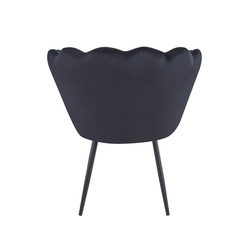 Fotel velvet (czarny) /nogi czarne/ Fotel velvet (czarny) /nogi czarne/