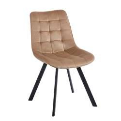 Velvet chair (cappuccino)