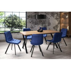 Velvet chair (blue) Velvet chair (blue)