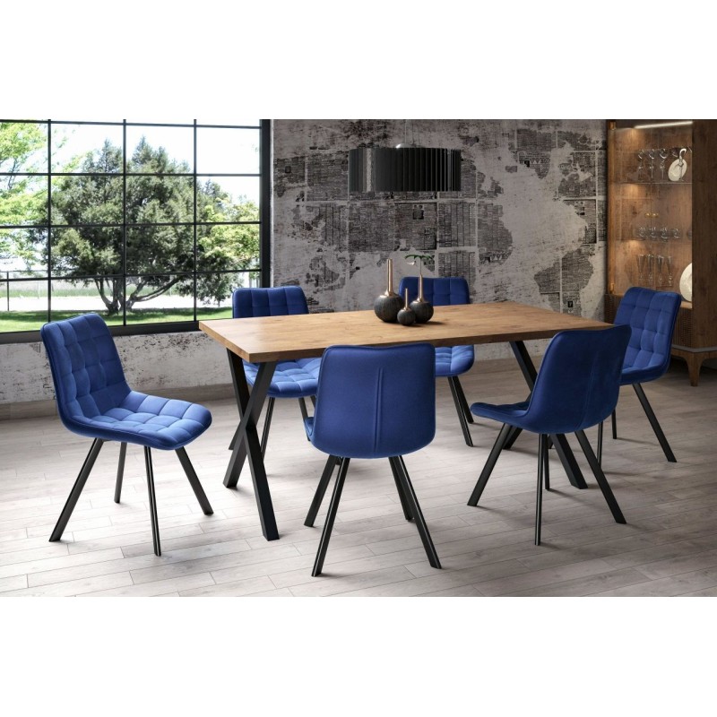 Velvet chair (blue) Velvet chair (blue)