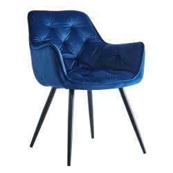 Velvet chair (blue)