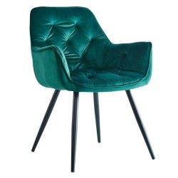 Krzesło velvet (zielone)