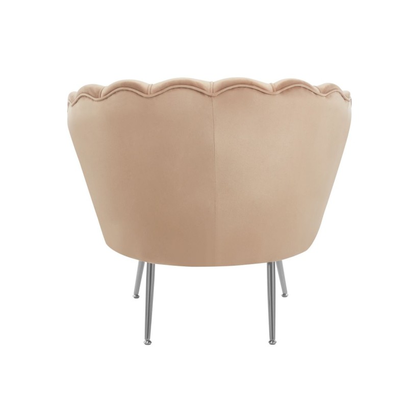 Fotel velvet (cappuccino) /nogi srebrne/ Fotel velvet (cappuccino) /nogi srebrne/