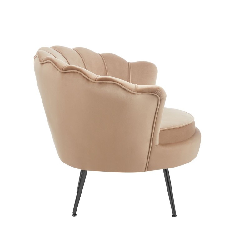 Fotel velvet (cappuccino) /nogi czarne/ Fotel velvet (cappuccino) /nogi czarne/