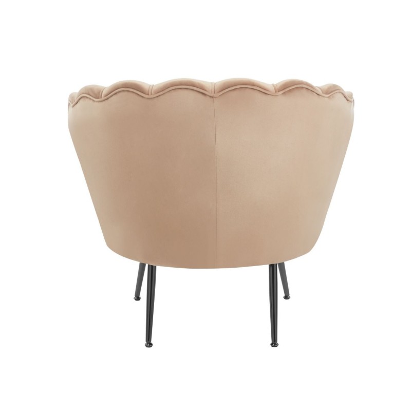 Fotel velvet (cappuccino) /nogi czarne/ Fotel velvet (cappuccino) /nogi czarne/