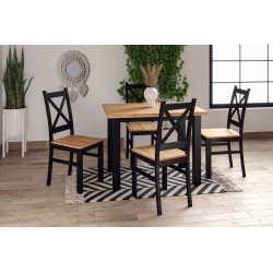 Black chair (seat golden oak craft) Black chair (seat golden oak craft)