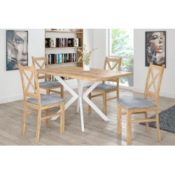 Silla roble dorado craft (asiento gris Forever 65) Silla roble dorado craft (asiento gris Forever 65)