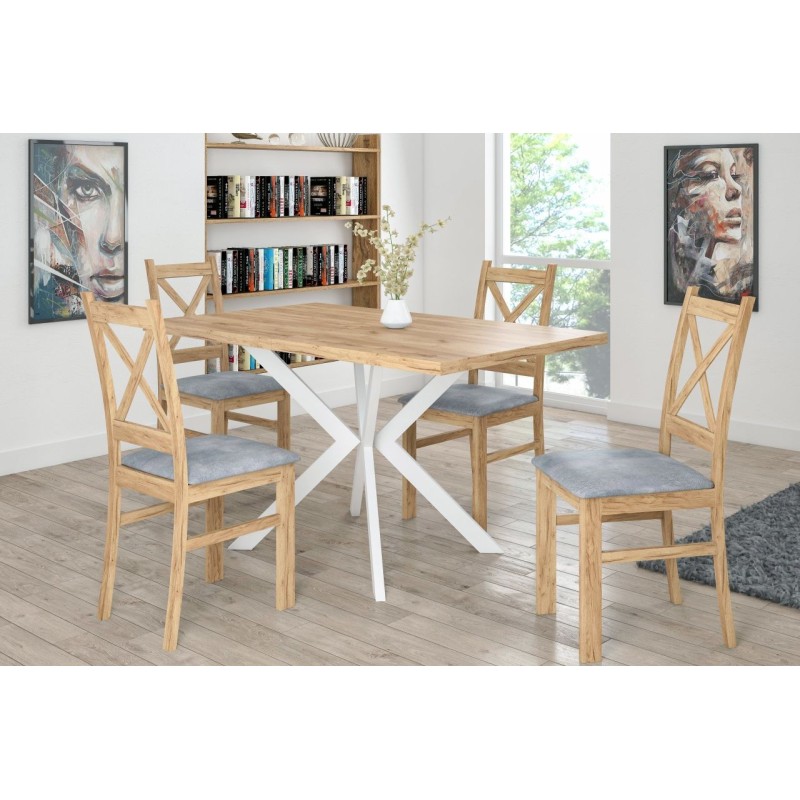 Golden Oak Craft Chair (Gray Seat Forever 65) Golden Oak Craft Chair (Gray Seat Forever 65)