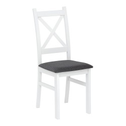 White chair (seat gray Gunar 16)
