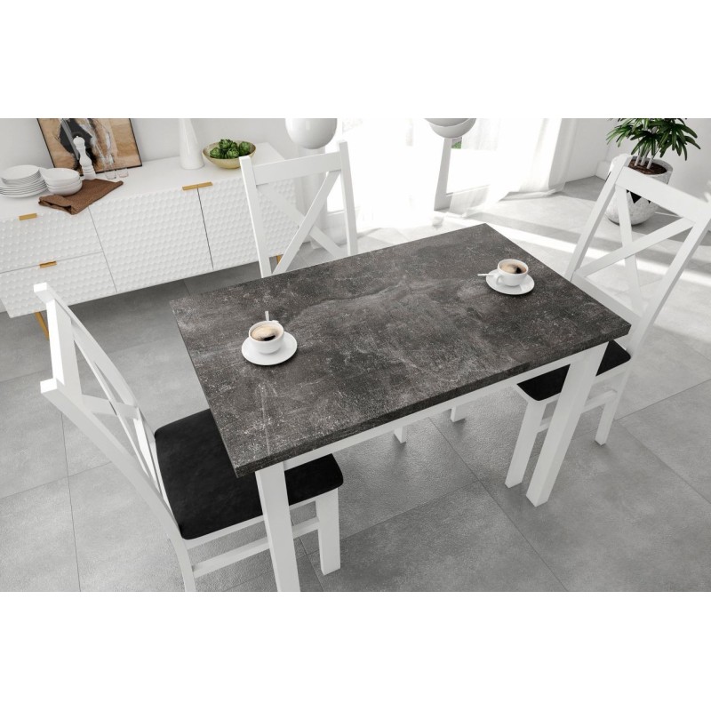 Table (concrete/white) 70x100 Table (concrete/white) 70x100