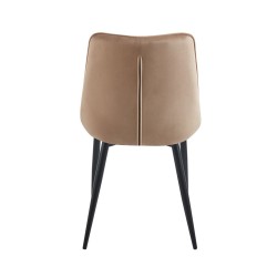 Velvet chair (cappuccino) / black legs Velvet chair (cappuccino) / black legs