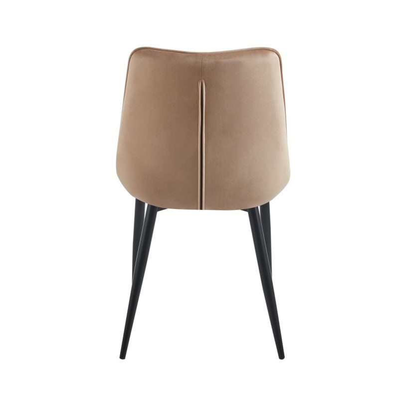 Velvet chair (cappuccino) / black legs Velvet chair (cappuccino) / black legs