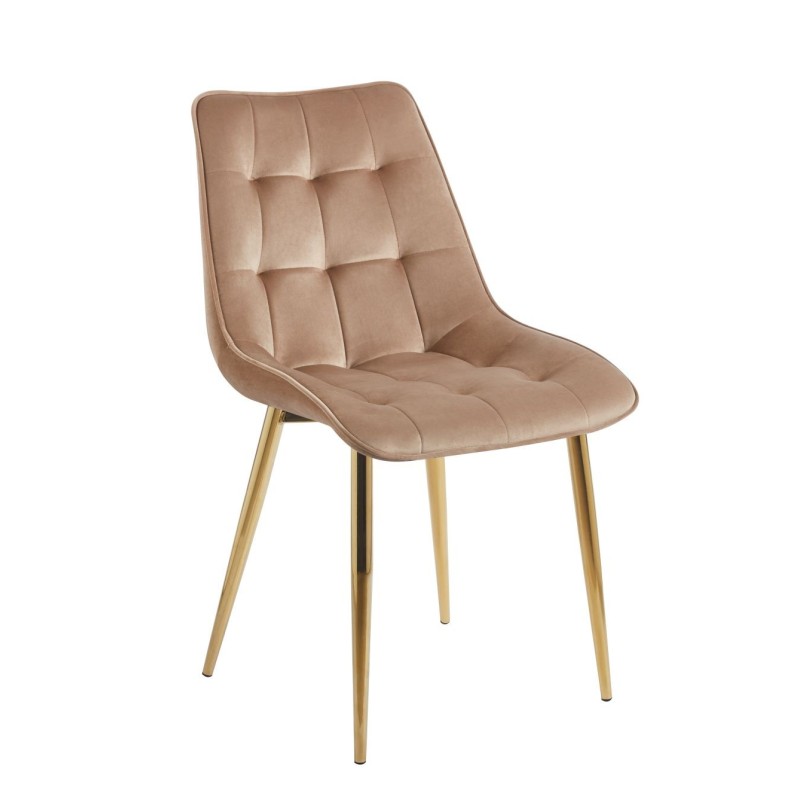 Velvet chair (cappuccino) / gold legs Velvet chair (cappuccino) / gold legs