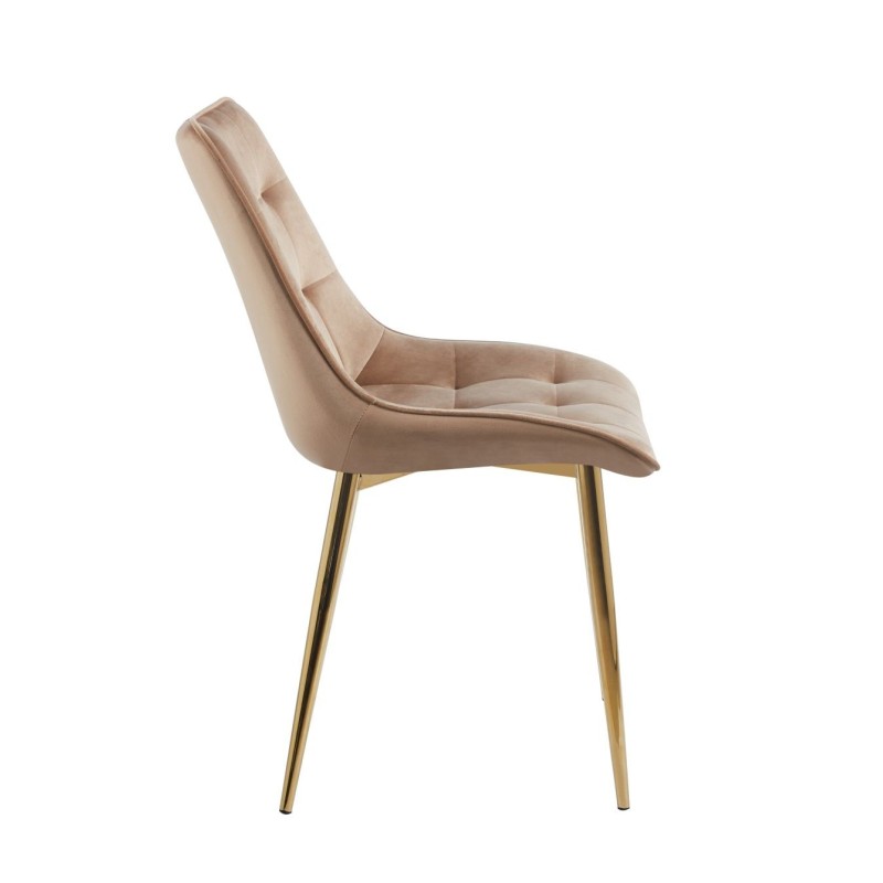 Velvet chair (cappuccino) / gold legs Velvet chair (cappuccino) / gold legs