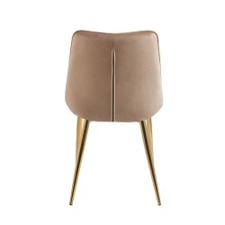 Velvet chair (cappuccino) / gold legs Velvet chair (cappuccino) / gold legs