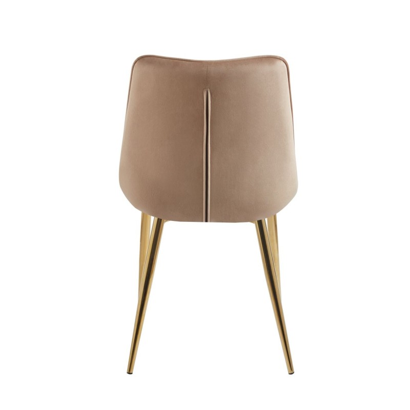 Velvet chair (cappuccino) / gold legs Velvet chair (cappuccino) / gold legs