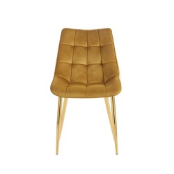 Velvet chair (curry) / gold legs Velvet chair (curry) / gold legs