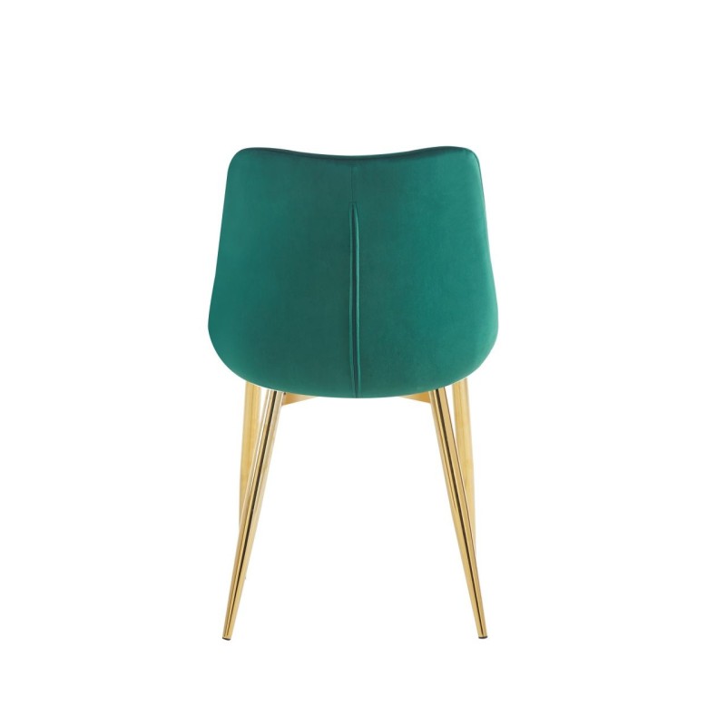 Krzesło velvet (zielone) / złote nogi Krzesło velvet (zielone) / złote nogi