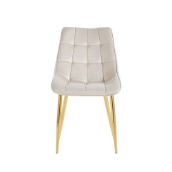 Velvet chair (beige) / gold legs Velvet chair (beige) / gold legs