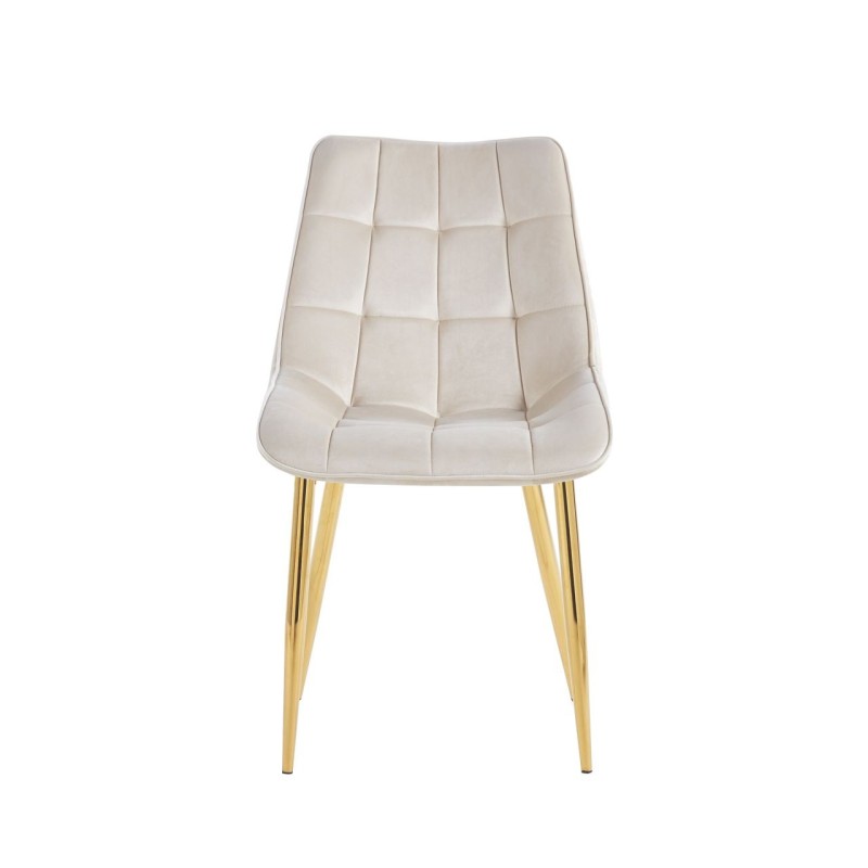 Velvet chair (beige) / gold legs Velvet chair (beige) / gold legs
