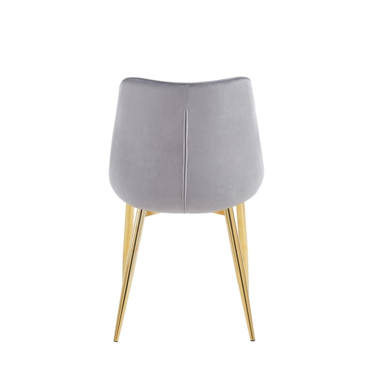 Velvet chair (gray) / gold legs Velvet chair (gray) / gold legs