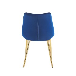 Velvet chair (blue) / gold legs Velvet chair (blue) / gold legs
