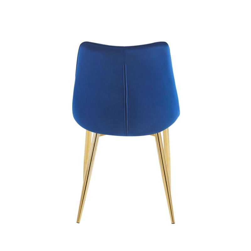 Velvet chair (blue) / gold legs Velvet chair (blue) / gold legs
