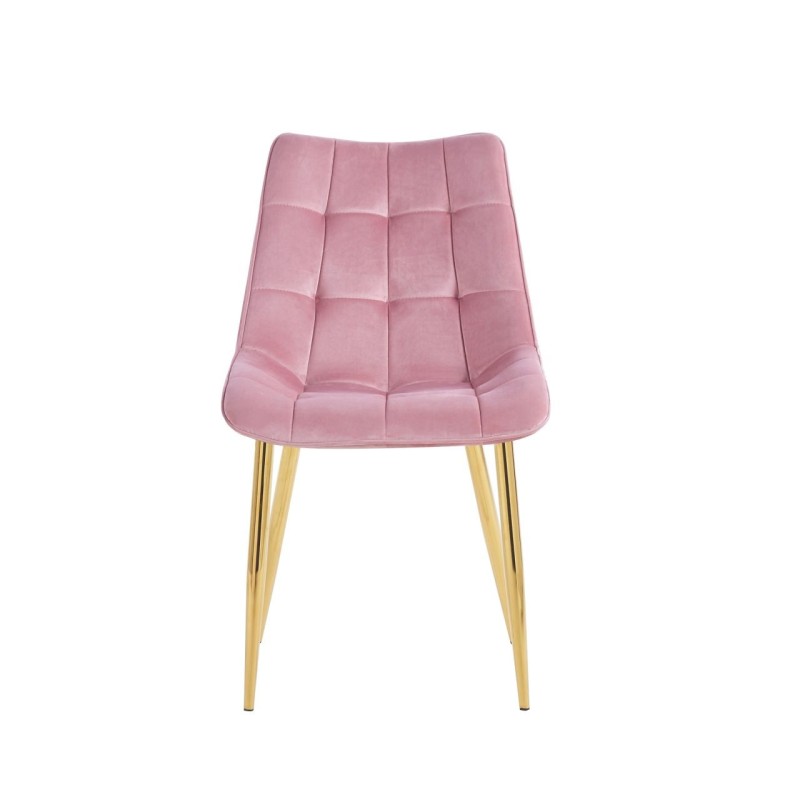 Velvet chair (pink) / gold legs Velvet chair (pink) / gold legs