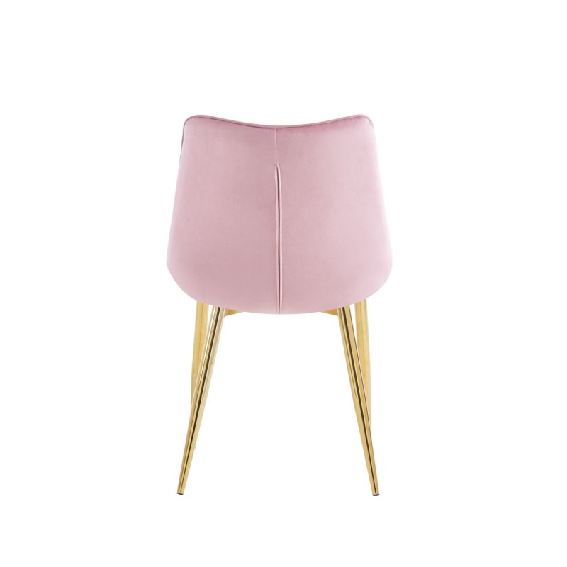 Velvet chair (pink) / gold legs Velvet chair (pink) / gold legs