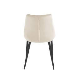 Velvet chair (beige) / black legs Velvet chair (beige) / black legs