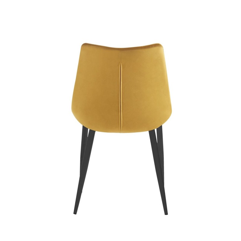 Velvet chair (curry) / black legs Velvet chair (curry) / black legs
