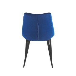 Velvet chair (blue) / black legs Velvet chair (blue) / black legs