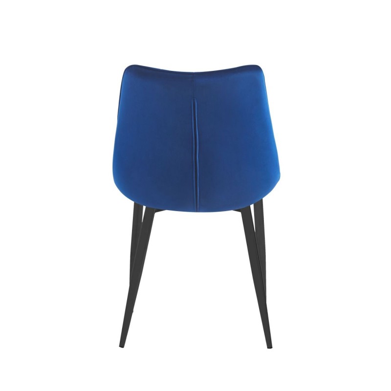 Velvet chair (blue) / black legs Velvet chair (blue) / black legs