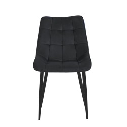 Velvet chair (black) / black legs Velvet chair (black) / black legs