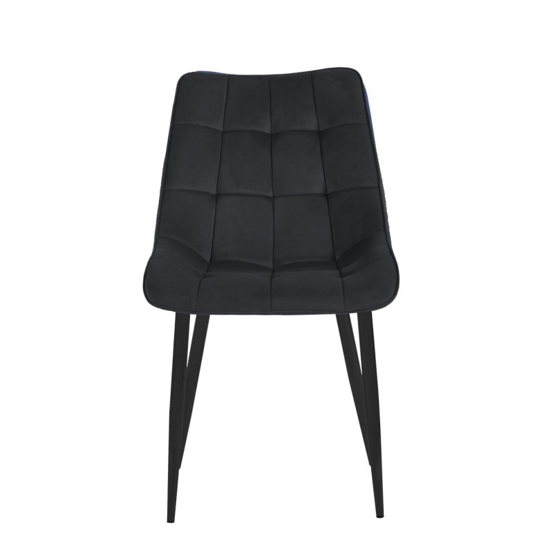 Velvet chair (black) / black legs Velvet chair (black) / black legs