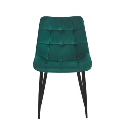 Krzesło velvet (zielone) / czarne nogi Krzesło velvet (zielone) / czarne nogi