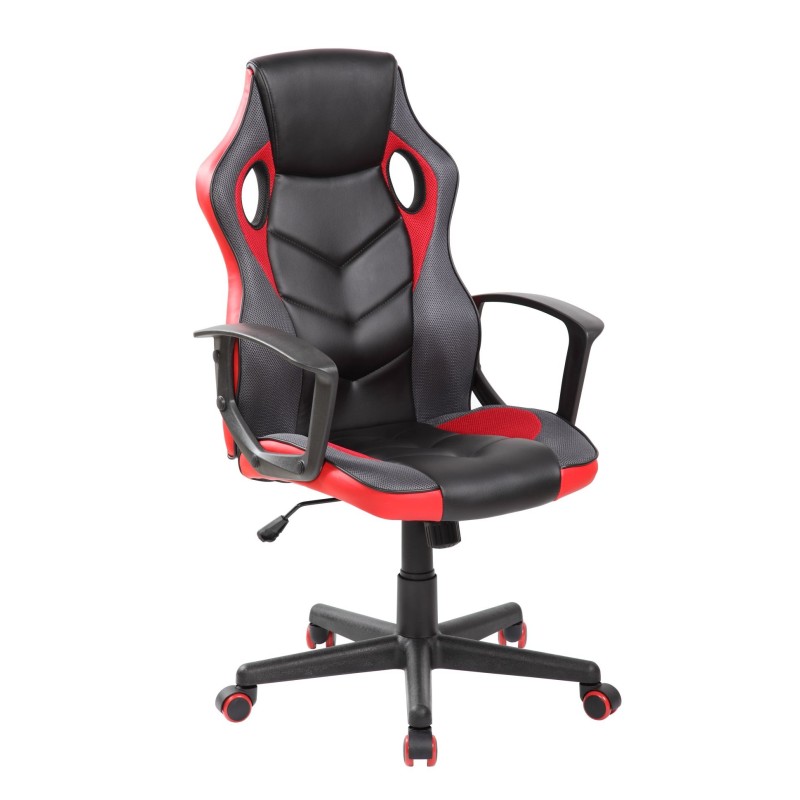 Swivel chair (black-red) Swivel chair (black-red)