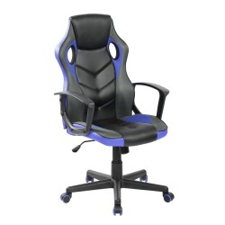 Swivel chair (black-blue)